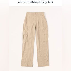 Abercrombie & Fitch Curve Love relaxed cargo pants